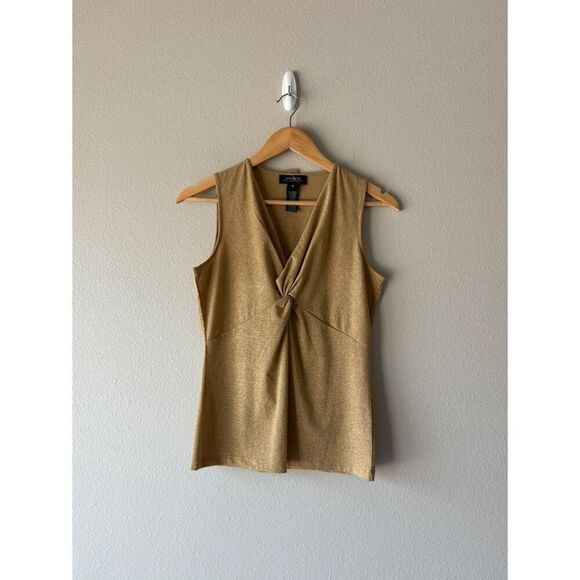 Jones new york gold shimmer top - Picture 1 of 5